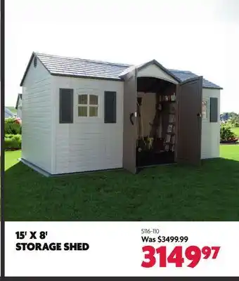 Home Hardware 15' X 8' STORAGE SHED offer