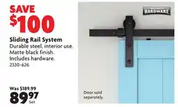 Home Hardware Sliding Rail System offer