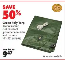 Home Hardware Green Poly Tarp offer