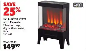 Home Hardware 16 Electric Stove with Remote offer