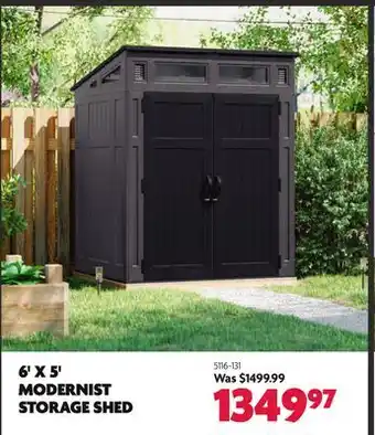 Home Hardware 6' X 5' MODERNIST STORAGE SHED offer