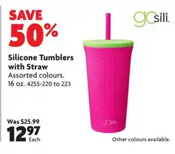 Home Hardware Silicone Tumblers with Straw offer