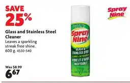 Home Hardware Glass and Stainless Steel Cleaner offer