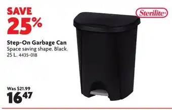 Home Hardware Step-On Garbage Can offer