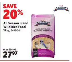 Home Hardware ARMSTRONG All Season Blend Wild Bird Food offer