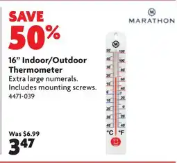 Home Hardware 16 Indoor/Outdoor Thermometer offer