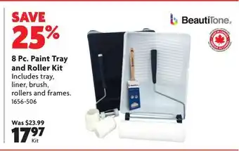 Home Hardware 8 Pc. Paint Tray and Roller Kit offer