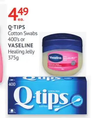 IDA Pharmacy Q-TIPS or VASELINE offer