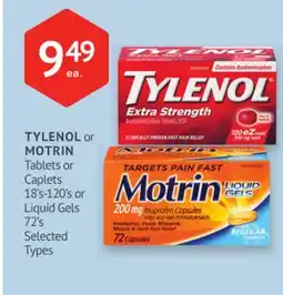 IDA Pharmacy TYLENOL or MOTRIN offer