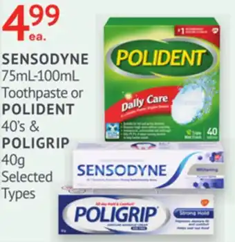 IDA Pharmacy SENSODYNE, POLIDENT or POLIGRIP offer