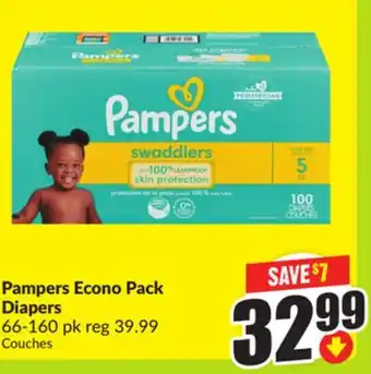 FreshCo Pampers Econo Pack Diapers 66-160 pk offer