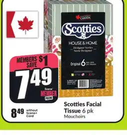 FreshCo Scotties Facial Tissue 6 k offer