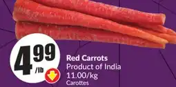 FreshCo Red Carrots Product of India 11.00/kg offer