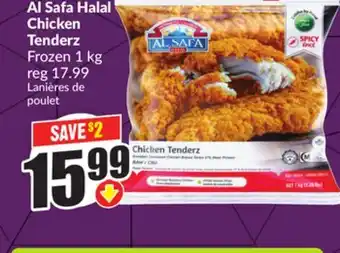 FreshCo Al Safa Halal Chicken Tenderz Frozen 1 kg offer