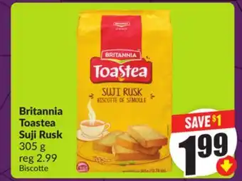 FreshCo Britannia Toastea Suji Rusk 305 g offer