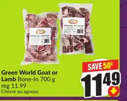 FreshCo Green World Goat or Lamb Bone-In 700g offer