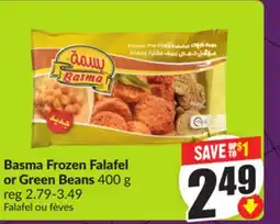 FreshCo Basma Frozen Falafel or Green Beans 400 g offer