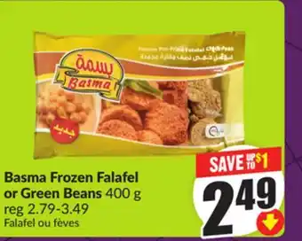 FreshCo Basma Frozen Falafel or Green Beans 400 g offer