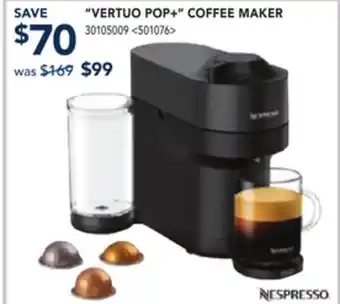 RONA VERTUO POP+ COFFEE MAKER offer