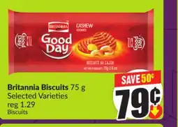 FreshCo Britannia Biscuits 75 g Selected Varieties offer