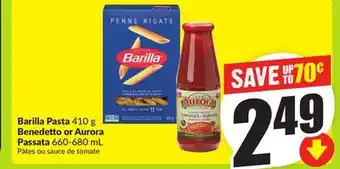 FreshCo Barilla Pasta 410 g Benedetto or Aurora Passata 660-680 mL offer