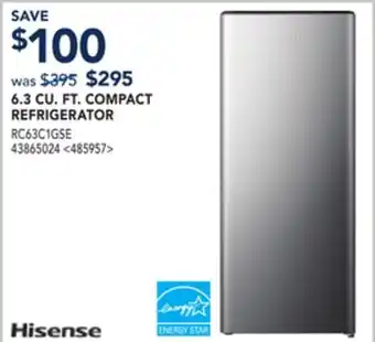 RONA 6.3 CU. FT. COMPACT REFRIGERATOR offer