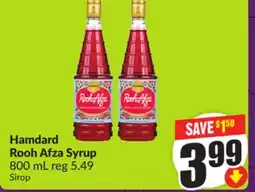 FreshCo Hamdard Rooh Afza Syrup 800 mL offer