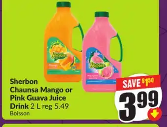 FreshCo Sherbon Chaunsa Mango or Pink Guava Juice Drink 2 L offer