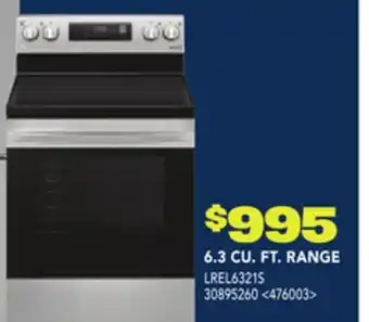 RONA LG 6.3 CU. FT. RANGE offer