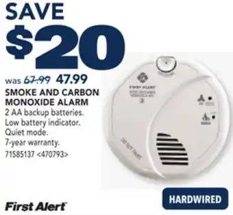 RONA SMOKE AND CARBON MONOXIDE ALARM offer