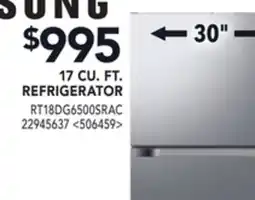 RONA 17 CU. FT. REFRIGERATOR offer