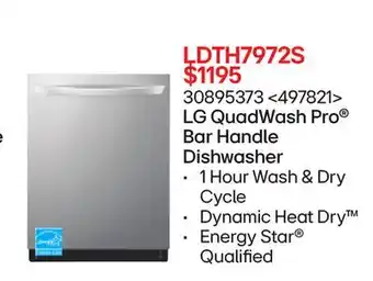 RONA LG QuadWash Pro Bar Handle Dishwasher offer