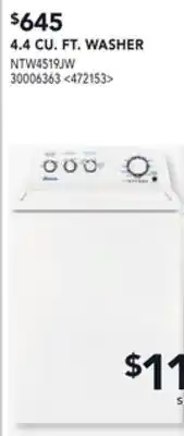 RONA 4.4 CU. FT WASHER offer