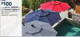 RONA 11' HANGING UMBRELLA offer