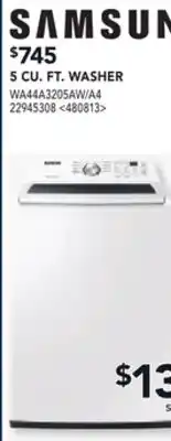 RONA SAMSUNG 5 CU.FT. WASHER offer