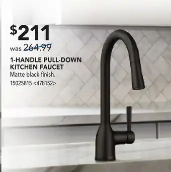 RONA 1-HANDLE FULL-DOWN KITCHEN FAUCET offer