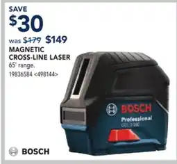 RONA BOSCH MAGNETIC CROSS-LINE LASER offer