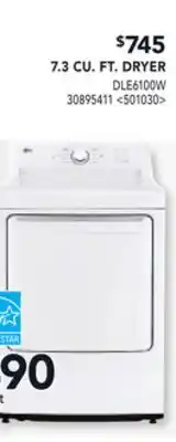 RONA 7.3 CU. FT. DRYER offer