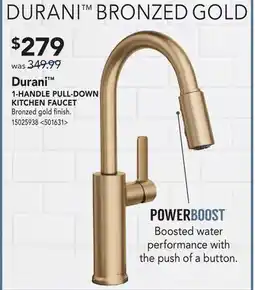 RONA DURANI 1-HANDLE PULL DOWN KITCHEN FAUCET offer