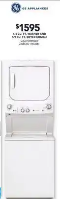 RONA GE 4.4 CU. FT. WASHER AND 5.9 CU. FT. DRYER COMBO offer