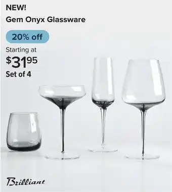 Linen Chest Gem Onyx Glassware offer