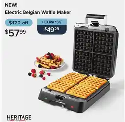 Linen Chest Electric Belgian Waffle Maker offer