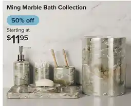 Linen Chest Ming Marble Bath Collection offer