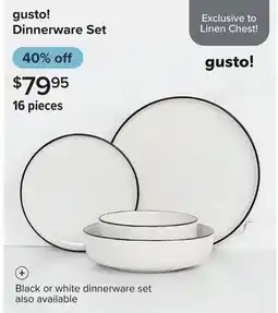 Linen Chest Dinnerware Set offer