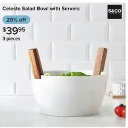 Linen Chest Salad Bowl with Servers offer