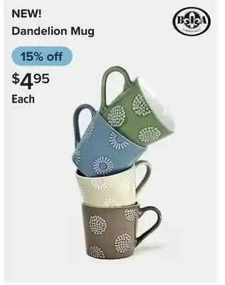 Linen Chest Dandelion Mug offer