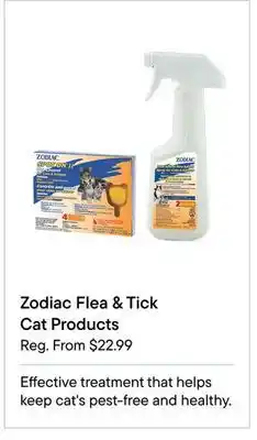 Petvalu Zodiac Flea & Tick Cat Products offer