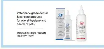 Petvalu Wellmark Pet Care Products offer