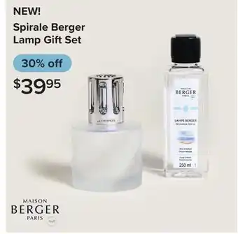 Linen Chest Spirale Berger Lamp Gift Set offer