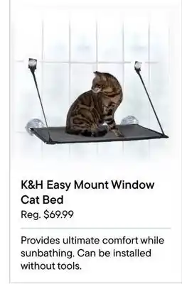 Petvalu K&H Easy Mount Window Cat Bed offer